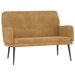 Casa si Gradina - Mobilier - Canapele si coltare - Banchete - Banca, maro, 108x79x79 cm, catifea - Infinity.ro