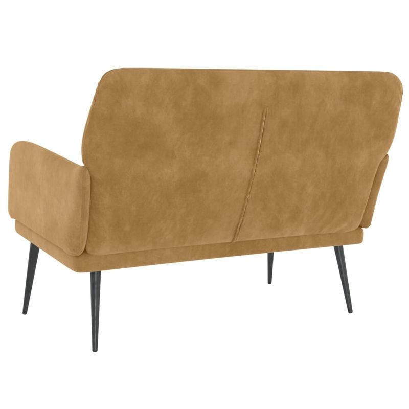 Casa si Gradina - Mobilier - Canapele si coltare - Banchete - Banca, maro, 108x79x79 cm, catifea - Infinity.ro
