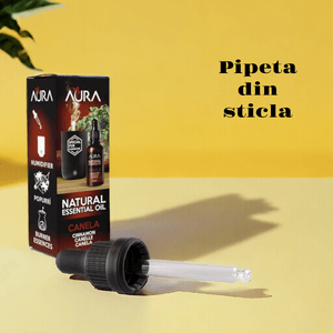 Ulei esential aromaterapie Aura, special pentru umidificatoare si difuzoare, Scortisoara 25 ml