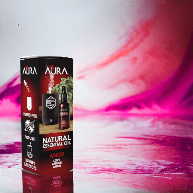 Casa si Gradina - Decoratiuni - Aromaterapie si lumanari - Uleiuri esentiale aromaterapie - Ulei esential aromaterapie Aura, special pentru umidificatoare si difuzoare, Amor 25 ml - Infinity.ro