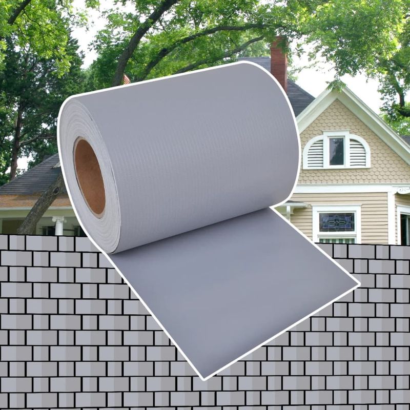 Casa si Gradina - Gradina si terasa - Garduri, panouri si accesorii - Panou de intimitate gradina, gri deschis, 70 x 0,19 m, PVC - Infinity.ro
