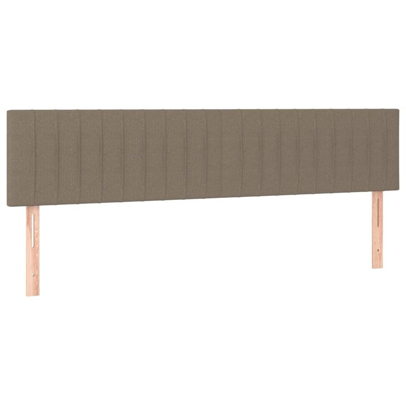 Casa si Gradina - Mobilier - Paturi si accesorii - Paturi - Pat box spring cu saltea, gri taupe, 160x200 cm material textil - Infinity.ro