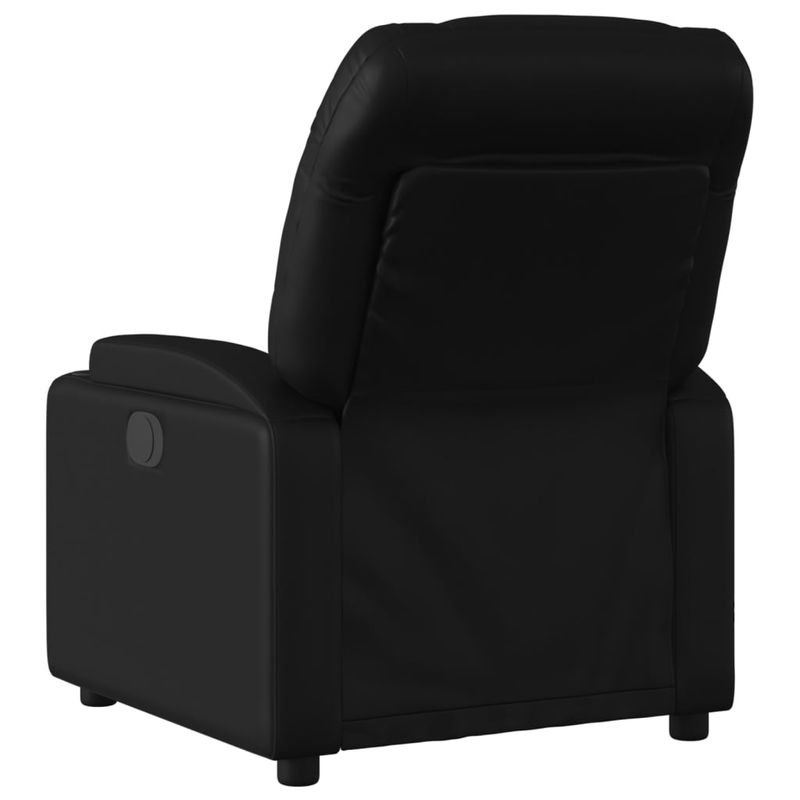 Casa si Gradina - Mobilier - Scaune si fotolii - Fotolii - Fotoliu rabatabil electric, negru, piele ecologica - Infinity.ro