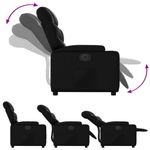 Casa si Gradina - Mobilier - Scaune si fotolii - Fotolii - Fotoliu rabatabil electric, negru, piele ecologica - Infinity.ro