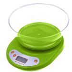 Casa si Gradina - Bucatarie si vesela - Ustensile bucatarie - Ustensile de masurat de bucatarie - Cantar pentru bucatarie , bol inclus , greutate maxima 5 Kg , display LCD , inchidere automata, verde - Infinity.ro