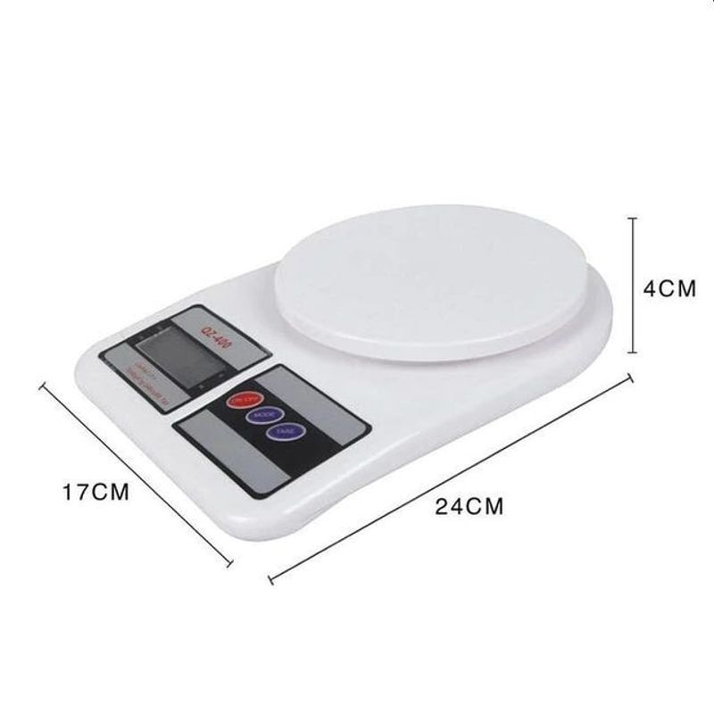 Casa si Gradina - Bucatarie si vesela - Ustensile bucatarie - Ustensile de masurat de bucatarie - Cantar de bucatarie, display LCD 0.6 inch, functie Tara, maxim 10 kg - Infinity.ro