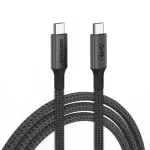 Laptop, Telefoane si Tablete - Telefoane mobile si accesorii - Accesorii Telefoane - Cabluri si adaptoare telefoane - Cablu Date si Incarcare Tip C 100W-240W USB-C 4.0 Emeszon®, Audio Video 8K 4K 60Hz 40 Gbps Type-C x 2, 20V 5A, 1m, negru - Infinity.ro