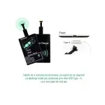 Laptop, Telefoane si Tablete - Telefoane mobile si accesorii - Accesorii Telefoane - Incarcatoare telefoane - Incarcator Wireless Receiver Type-A Micro USB Envisage putere 5V / 1A incarcare telefon inductie electromagnetica, negru - Infinity.ro