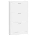 Casa si Gradina - Mobilier - Organizare si depozitare - Organizator incaltaminte - Pantofar, alb extralucios, 59x17x108 cm, lemn compozit - Infinity.ro