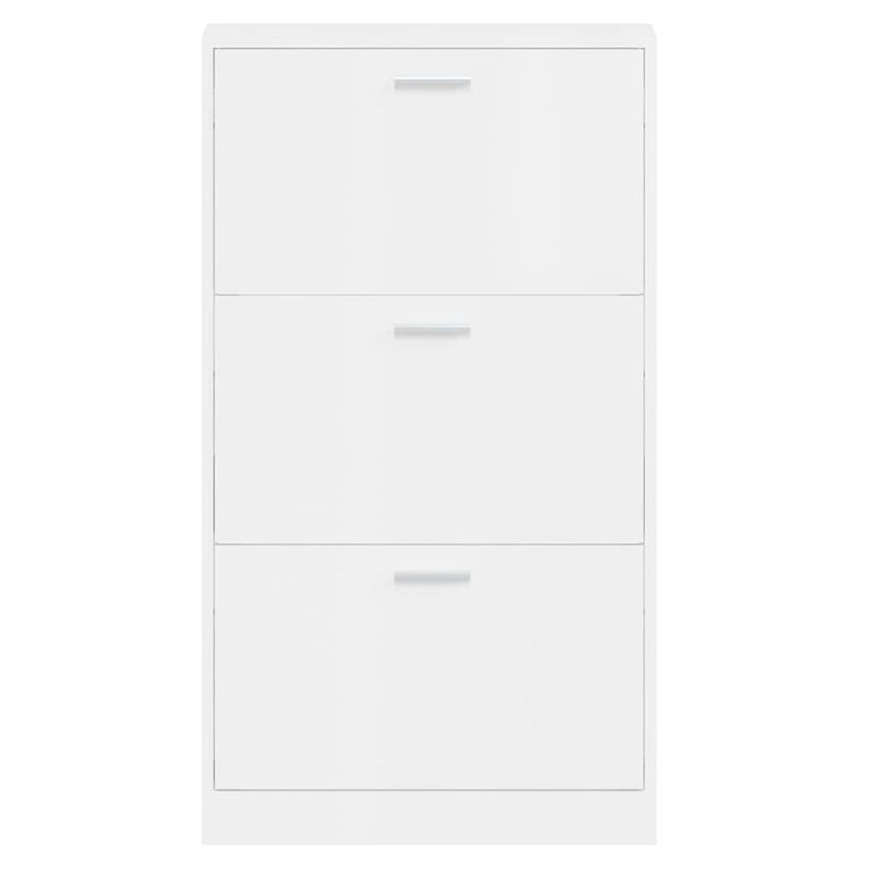 Casa si Gradina - Mobilier - Organizare si depozitare - Organizator incaltaminte - Pantofar, alb extralucios, 59x17x108 cm, lemn compozit - Infinity.ro