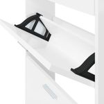 Casa si Gradina - Mobilier - Organizare si depozitare - Organizator incaltaminte - Pantofar, alb extralucios, 59x17x108 cm, lemn compozit - Infinity.ro
