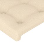 Casa si Gradina - Mobilier - Paturi si accesorii - Accesorii paturi - Tablii de pat, 2 buc, crem, 80x5x78/88 cm, textil - Infinity.ro