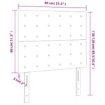 Casa si Gradina - Mobilier - Paturi si accesorii - Accesorii paturi - Tablii de pat, 2 buc, crem, 80x5x78/88 cm, textil - Infinity.ro