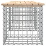 Casa si Gradina - Gradina si terasa - Mobilier exterior - Bancute de gradina - Banca de gradina, design gabion, 203x44x42cm, lemn masiv de pin - Infinity.ro