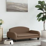 Petshop - Accesorii petshop - Culcusuri si custi - Culcusuri si saltele - Pat de caini, maro, 70x45x30 cm, textil - Infinity.ro