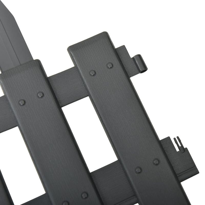 Casa si Gradina - Gradina si terasa - Garduri, panouri si accesorii - Borduri de gazon, 25 buc., antracit, 10 m, PP - Infinity.ro