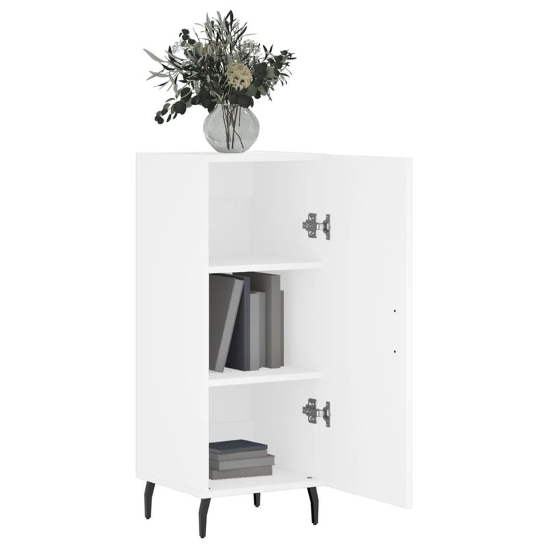 Casa si Gradina - Mobilier - Comode si corpuri - Comode - Servanta, alb, 34,5x34x90 cm, lemn compozit - Infinity.ro