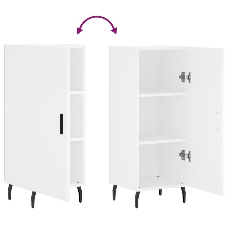 Casa si Gradina - Mobilier - Comode si corpuri - Comode - Servanta, alb, 34,5x34x90 cm, lemn compozit - Infinity.ro