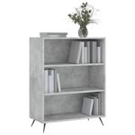 Casa si Gradina - Mobilier - Biblioteci si rafturi - Biblioteci - Biblioteca, gri beton, 69,5x32,5x90 cm, lemn compozit - Infinity.ro