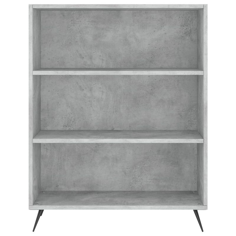 Casa si Gradina - Mobilier - Biblioteci si rafturi - Biblioteci - Biblioteca, gri beton, 69,5x32,5x90 cm, lemn compozit - Infinity.ro
