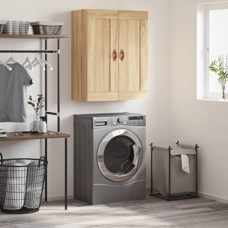 Casa si Gradina - Mobilier - Comode si corpuri - Comode - Dulap TV pe perete stejar sonoma, 69,5x34x90 cm, lemn prelucrat - Infinity.ro