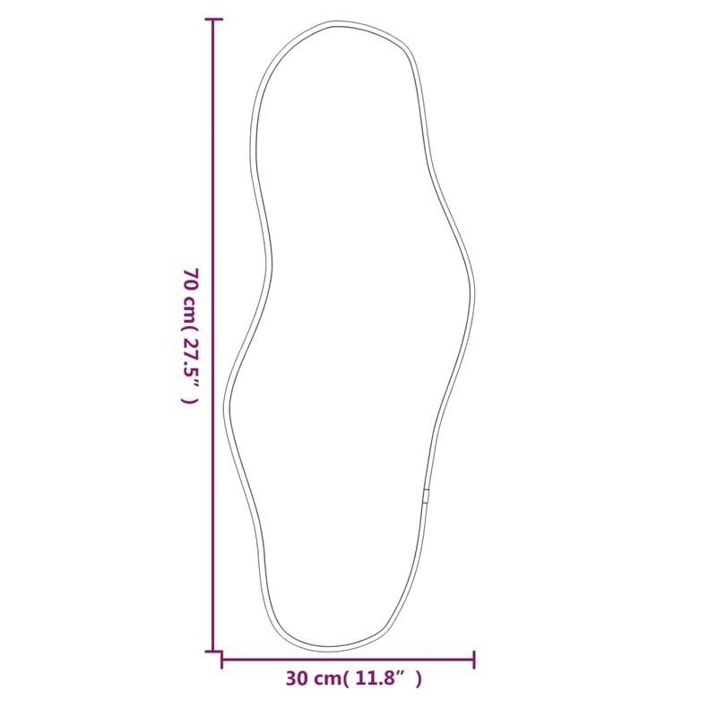 Casa si Gradina - Decoratiuni - Oglinzi - Oglinda de perete, argintiu, 70x30 cm - Infinity.ro