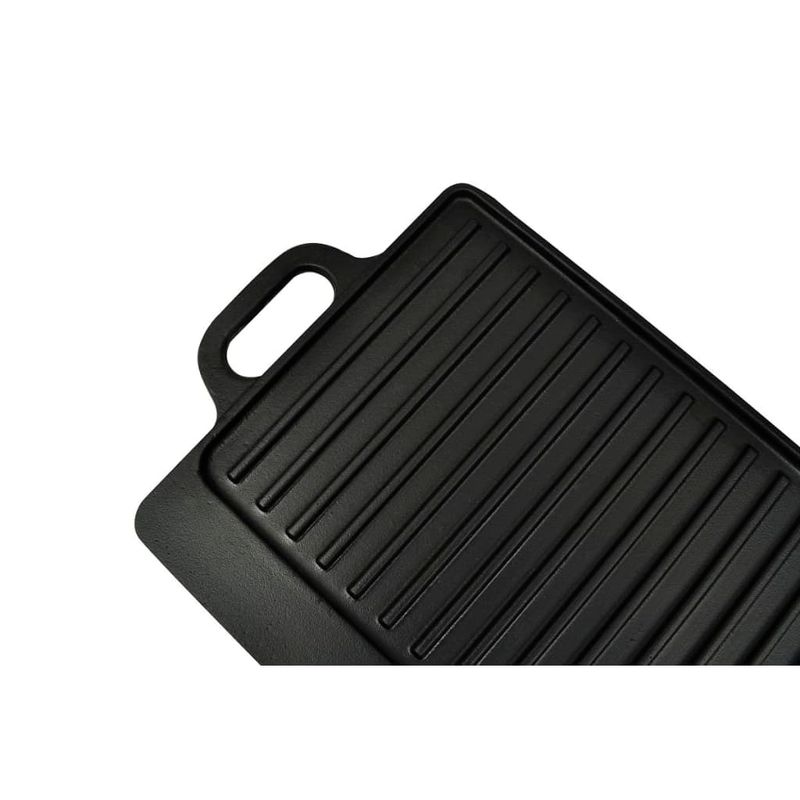 Casa si Gradina - Bucatarie si vesela - Vase pentru gatit - Tigai si seturi - Placa gratar reversibila din fonta (2 buc.) - Infinity.ro