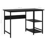 Casa si Gradina - Mobilier - Mese si birouri - Birouri - Birou de calculator, negru, 105x55x72 cm, MDF si metal - Infinity.ro