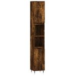 Casa si Gradina - Mobilier - Mobilier baie - Corpuri baie - Dulap de baie, stejar afumat, 30x30x190 cm, lemn prelucrat - Infinity.ro