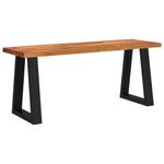 Casa si Gradina - Mobilier - Canapele si coltare - Banchete - Banca cu margini naturale 110 cm, lemn masiv de acacia - Infinity.ro