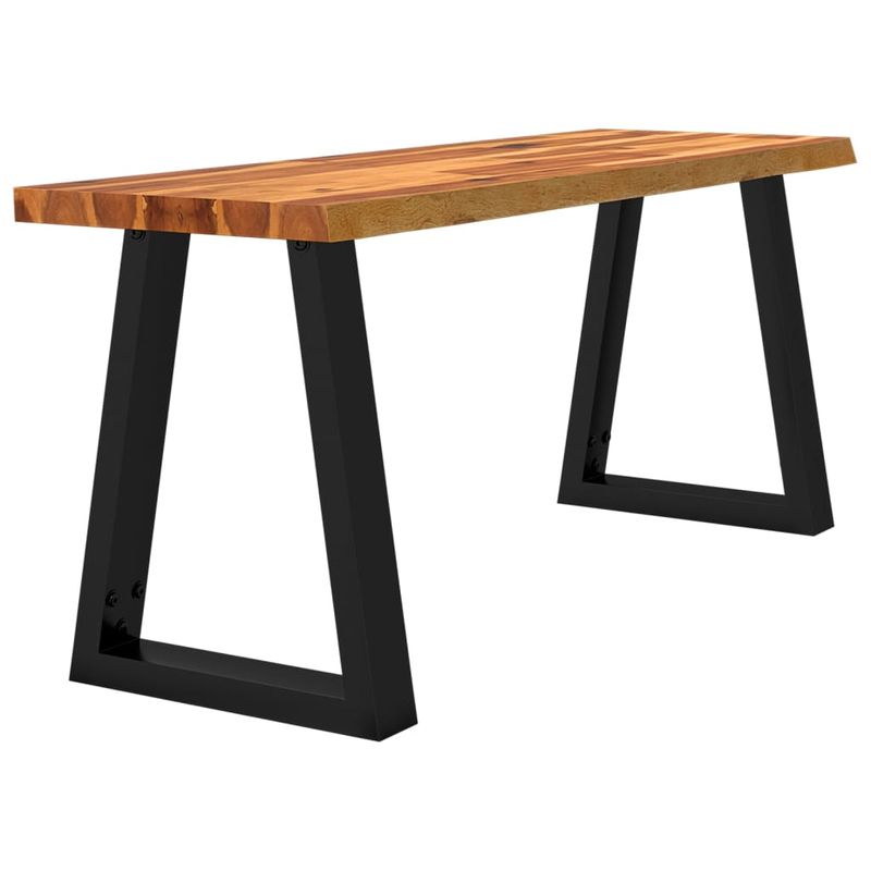 Casa si Gradina - Mobilier - Canapele si coltare - Banchete - Banca cu margini naturale 110 cm, lemn masiv de acacia - Infinity.ro