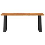 Casa si Gradina - Mobilier - Canapele si coltare - Banchete - Banca cu margini naturale 110 cm, lemn masiv de acacia - Infinity.ro