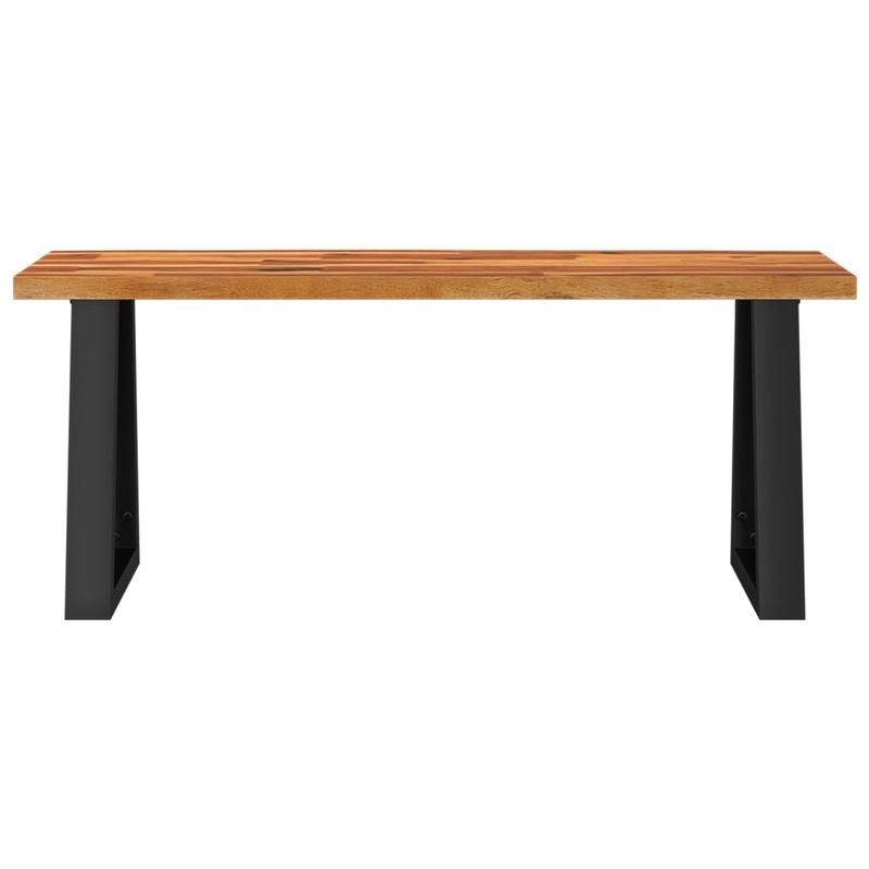 Casa si Gradina - Mobilier - Canapele si coltare - Banchete - Banca cu margini naturale 110 cm, lemn masiv de acacia - Infinity.ro