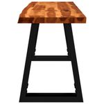 Casa si Gradina - Mobilier - Canapele si coltare - Banchete - Banca cu margini naturale 110 cm, lemn masiv de acacia - Infinity.ro