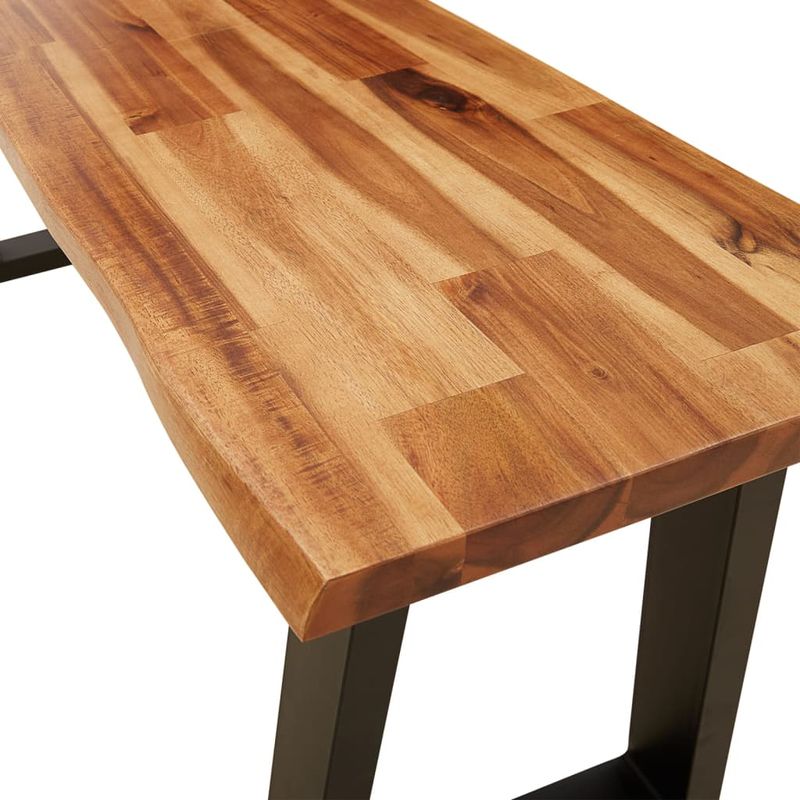 Casa si Gradina - Mobilier - Canapele si coltare - Banchete - Banca cu margini naturale 110 cm, lemn masiv de acacia - Infinity.ro
