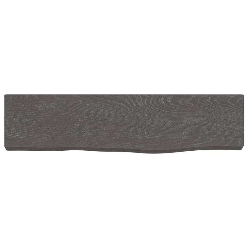 Casa si Gradina - Mobilier - Biblioteci si rafturi - Rafturi - Raft de perete maro inchis 40x10x2 cm lemn masiv stejar tratat - Infinity.ro