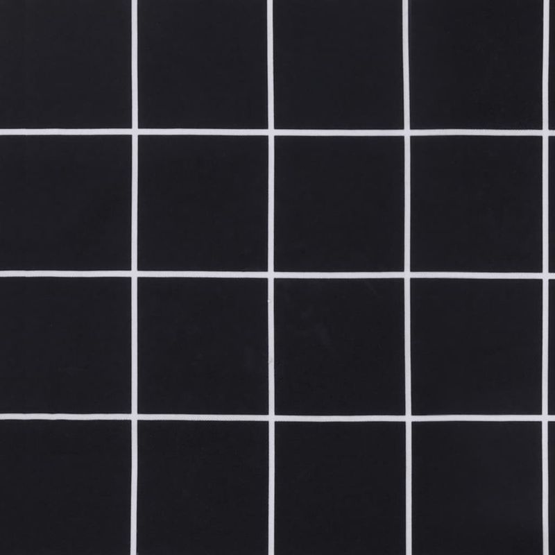 Casa si Gradina - Textile si covoare - Perne si pilote - Perne decorative - Perne scaun de terasa, 2 buc, negru, carouri, textil Oxford - Infinity.ro