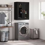 Casa si Gradina - Mobilier - Comode si corpuri - Comode - Dulap cu montaj pe perete, negru, 69,5x34x90 cm - Infinity.ro