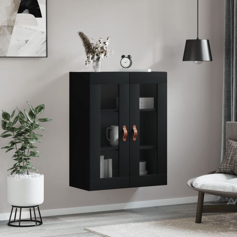 Casa si Gradina - Mobilier - Comode si corpuri - Comode - Dulap cu montaj pe perete, negru, 69,5x34x90 cm - Infinity.ro