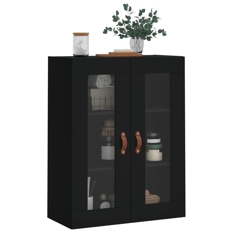 Casa si Gradina - Mobilier - Comode si corpuri - Comode - Dulap cu montaj pe perete, negru, 69,5x34x90 cm - Infinity.ro