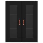 Casa si Gradina - Mobilier - Comode si corpuri - Comode - Dulap cu montaj pe perete, negru, 69,5x34x90 cm - Infinity.ro