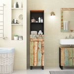 Casa si Gradina - Mobilier - Mobilier baie - Comode baie - Dulap de baie, 38x33x160 cm, lemn masiv reciclat - Infinity.ro