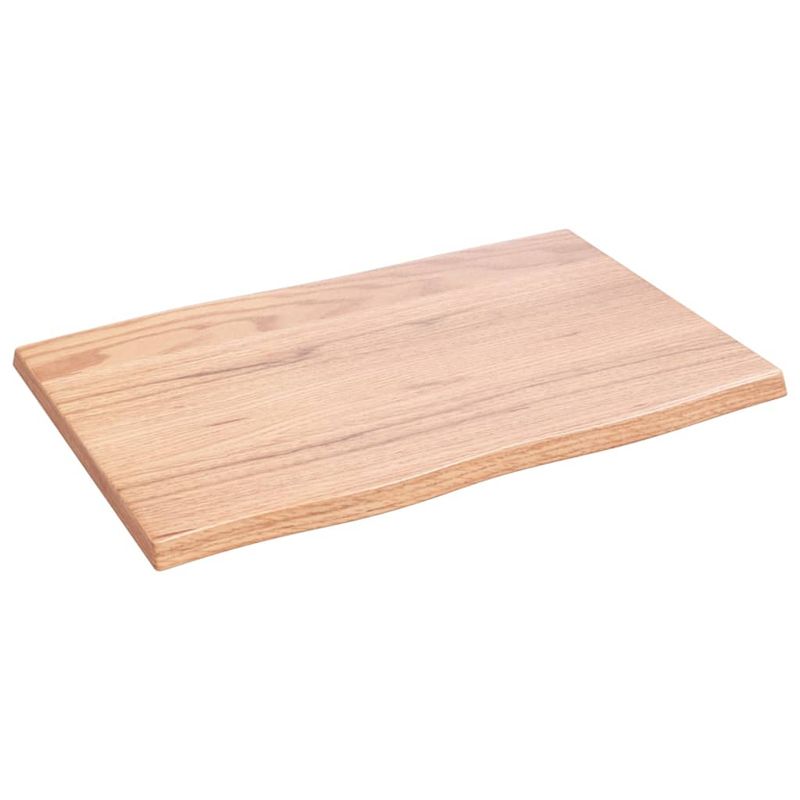 Casa si Gradina - Mobilier - Feronerie si accesorii mobila - Blat masa, 60x40x2 cm, maro, lemn stejar tratat contur organic - Infinity.ro
