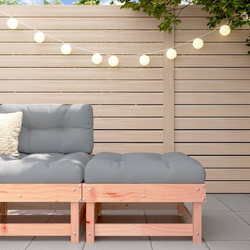 Casa si Gradina - Gradina si terasa - Mobilier exterior - Canapele si fotolii gradina - Taburet de gradina cu perna, lemn masiv douglas - Infinity.ro