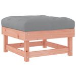 Casa si Gradina - Gradina si terasa - Mobilier exterior - Canapele si fotolii gradina - Taburet de gradina cu perna, lemn masiv douglas - Infinity.ro