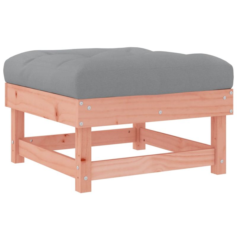 Casa si Gradina - Gradina si terasa - Mobilier exterior - Canapele si fotolii gradina - Taburet de gradina cu perna, lemn masiv douglas - Infinity.ro