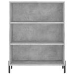 Casa si Gradina - Mobilier - Comode si corpuri - Comode - Dulap cu rafturi, gri beton, 69,5x32,5x90 cm, lemn compozit - Infinity.ro