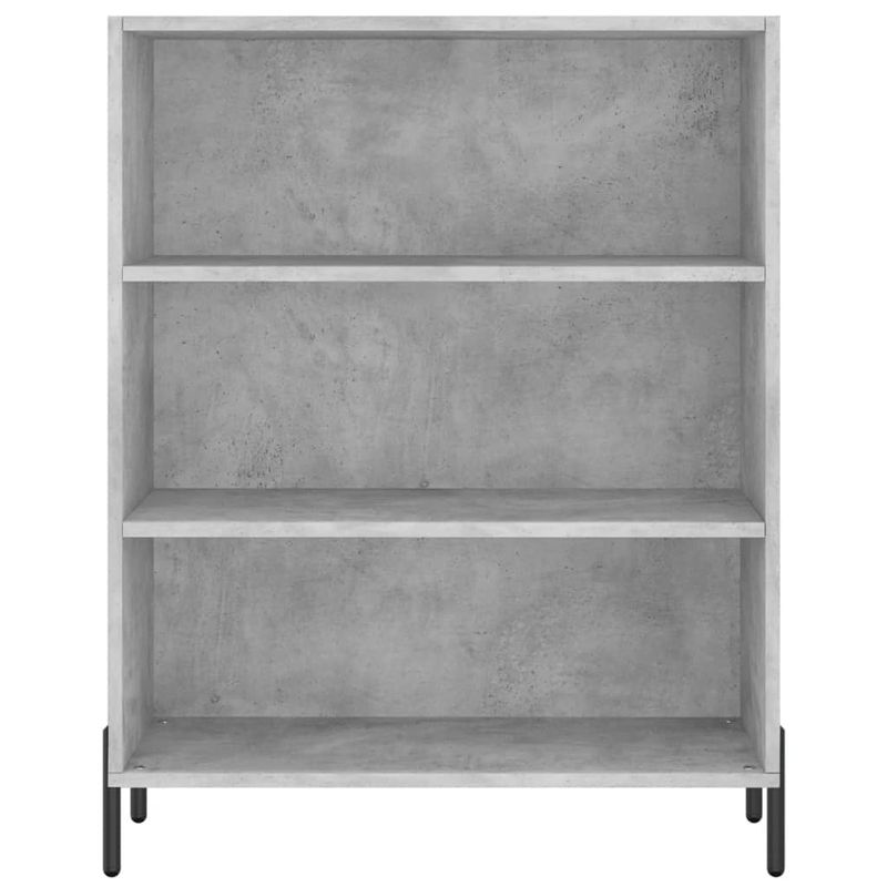 Casa si Gradina - Mobilier - Comode si corpuri - Comode - Dulap cu rafturi, gri beton, 69,5x32,5x90 cm, lemn compozit - Infinity.ro