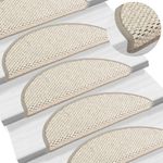 Casa si Gradina - Textile si covoare - Covoare - Covoare casa - Covorase scari autoadezive aspect sisal, 15 buc., bej 56x17x3cm - Infinity.ro