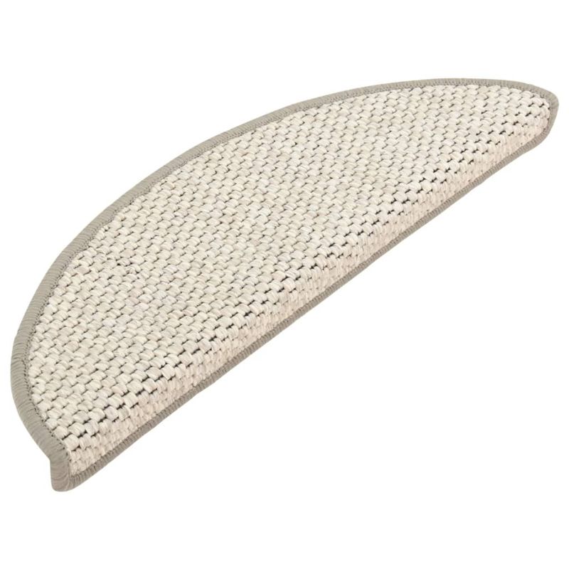 Casa si Gradina - Textile si covoare - Covoare - Covoare casa - Covorase scari autoadezive aspect sisal, 15 buc., bej 56x17x3cm - Infinity.ro
